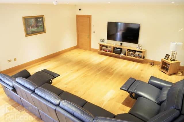 The residence offers an exceptional spacious cinema room