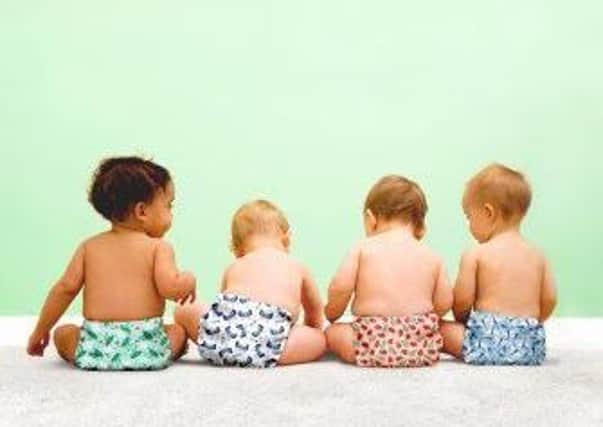 Parents invited to try out FREE two-week cloth nappy trial. PIC CREDIT:  Bambino Mio.