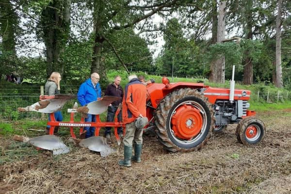 Nathan Houston from Annalong brought along his reversible plough