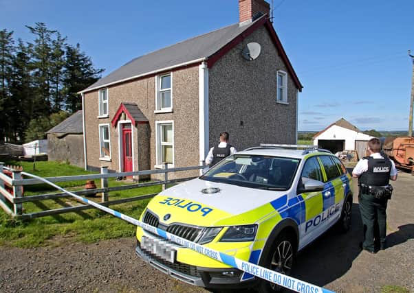 PSNI at the scene where a man was been shot in both the arms and legs in what police have described as a paramilitary-style attack. Photo: Steven McAuley/McAuley Multimedia