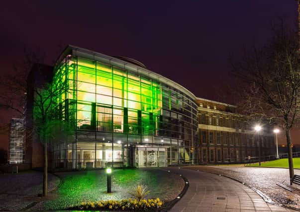 Mossley Mill will be lit up green alongside Antrim Civic Centre and Ballyclare Town Hall.