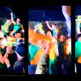 Scenes of the post-victory celebrations
