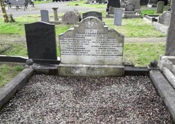Frank Gardiner's grave was cleaned by a Larne fan this month.