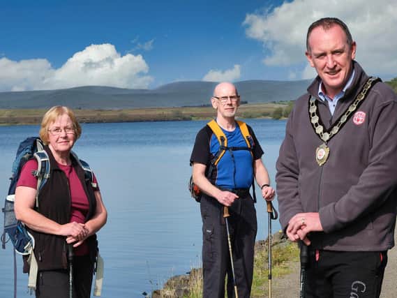 Go Walking!: Chair of Mid Ulster District Council, Councillor Cathal Mallaghan launching a new series of guided walks in the Sperrins.