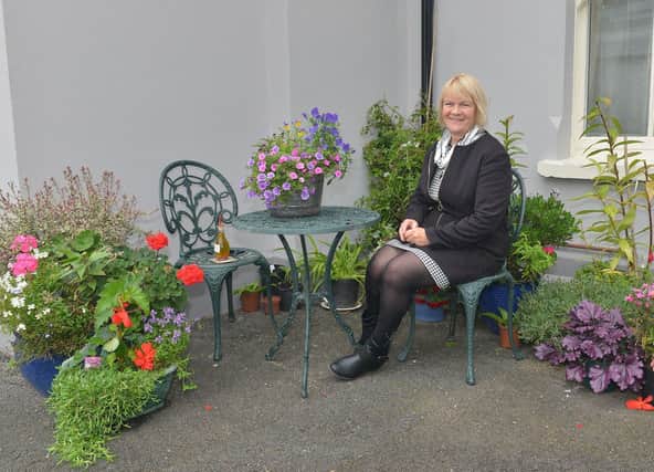 Best Kept Front Container Garden runner up, Jenny Hawthorne,  Carrickfergus.