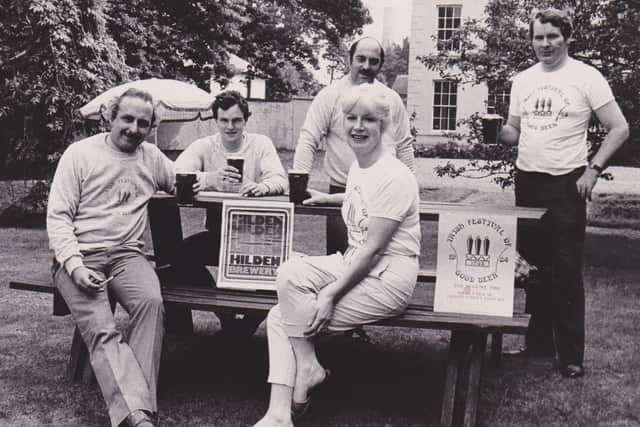 Advertising the first Hilden Beer and Music Festival in 1984
