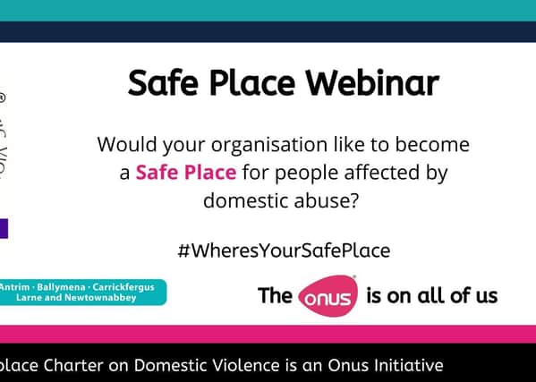 Could your organisation become a Safe Place for anyone affected by domestic abuse?