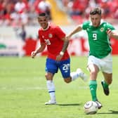 Shay McCartan in action for Northern Ireland against Costa Rica back in 2018