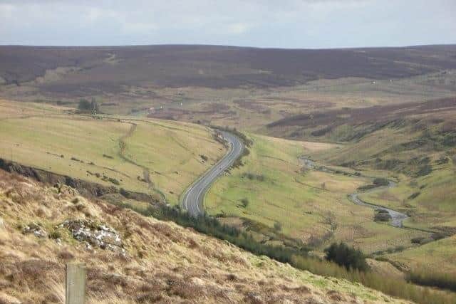 The Glenshane Pass snakes its way through the Sperrin Mountains