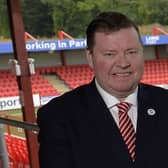 Larne Chairman Gareth Clements.  Photo by Stephen Hamilton