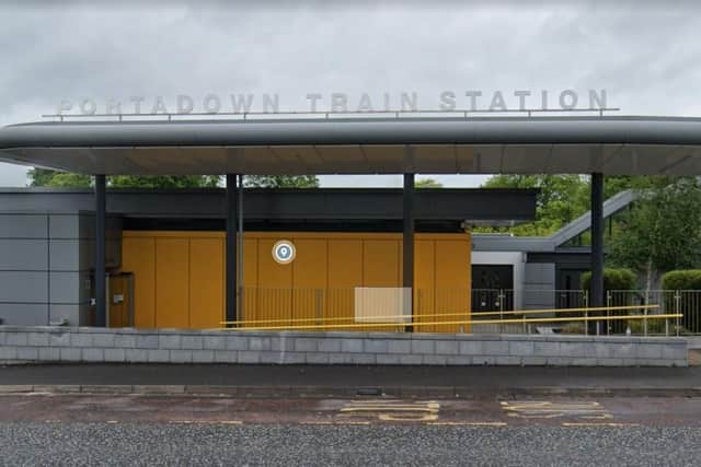 Portadown Train Station. Photo courtesy of Google.