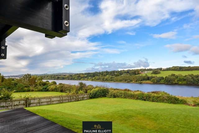 The property is set on a beautiful site overlooking the River Foyle