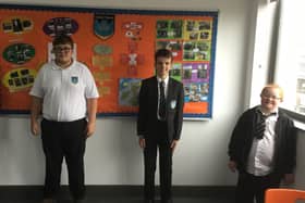 Pictured are the ABP team from Castle Tower School in Ballymena. From left, Joshua Boville, Zach Glover, Scott Allen and Daniel Currie.