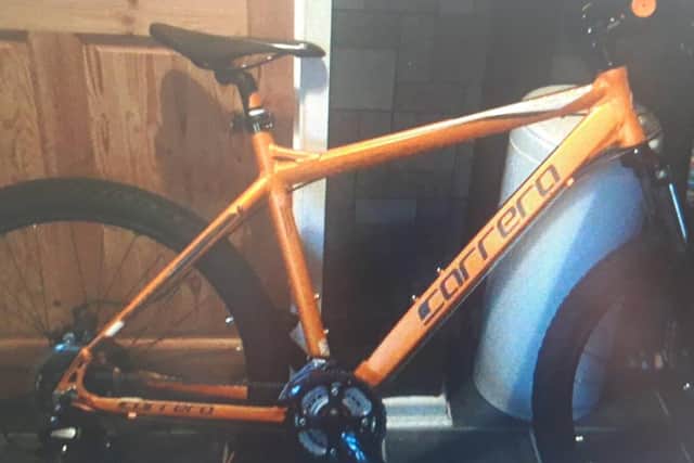 The bike was stolen from a property in the Maple Gardens area.
