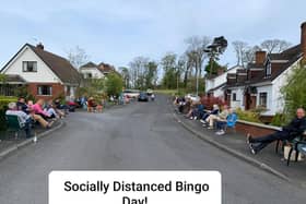 Corran Manor residents enjoying a bingo event over lockdown.