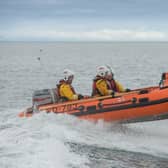 Larne RNLI volunteers respond to a call-out. RNLI/Steven Lee