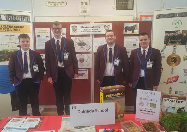 Pictured are 2020 ABP Angus Youth Challenge semi-finalists from left to right, Daniel Patton, Luke Stewart, Matthew Patton and David Patton representing Dalriada School