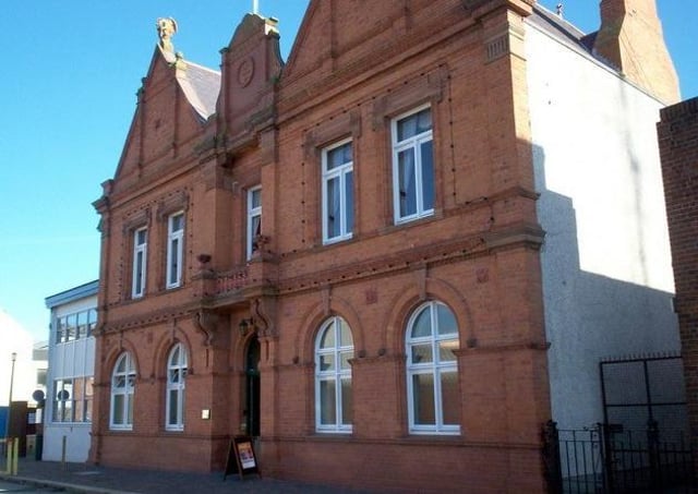 Portadown Town Hall, Edward Street, Portadown. Portadown Town Hall, built in 1890, was once the seat of local government until the building of the Craigavon Civic Centre. It is still used for performances and exhibitions-and since 1923, for the annual Festival of Music and Drama. Picture: P Flannagan/https://www.geograph.org.uk