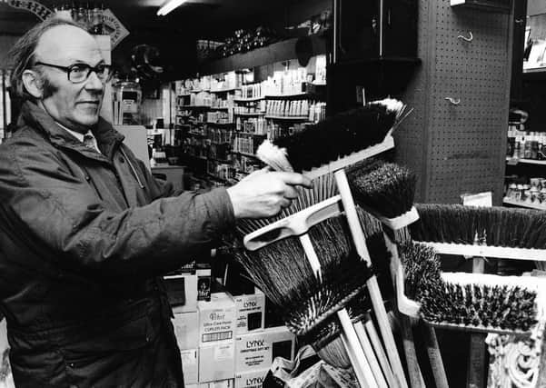 Tommy Henderson in his Pick ’n’ Pay Shop on the Lower Newtownards Road in 1996. Picture: News Letter archives
