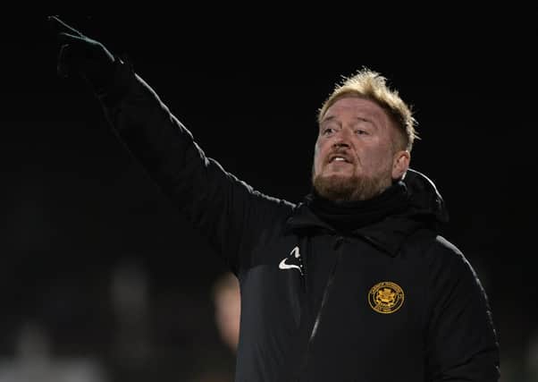 Carrick Rangers boss Niall Currie. Pic by Pacemaker.