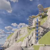 An artist's impression of the proposed new extension at The Gobbins.