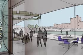 Mid and East Antrim Council is advancing plans to invest almost £40m in Carrick Castle, walls and surrounding environment as a world class heritage site and visitor attraction. Artist's impression.
