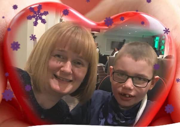 Elaine McBride and her son Sam, who avails of the services at the Children’s Hospice, are once again getting behind the ‘Jingle All The Way’ campaign
