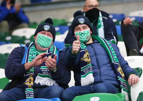 A limited number of Northern Ireland fans were at the match against Austria.

Picture by Jonathan Porter/PressEye