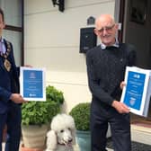 Abe Agnew's litter picking during Covid has been officially recognised by the Mayor of  Mid and East Antrim, Councillor Peter Johnston.