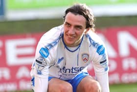 Jamie Glackin during Coleraine's weekend win over Portadown. Pic by Pacemaker.