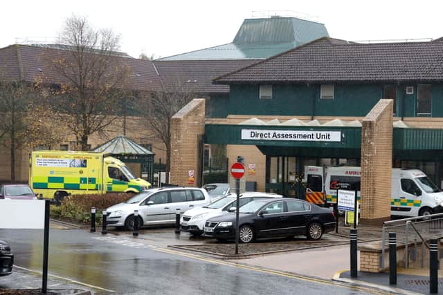 Antrim Area Hospital has been at the forefront of the battle, with peaks where nearly half of all in-patients tested positive for Covid-19. Pic by Pacemaker.