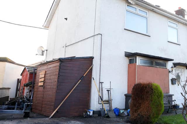 The scene of the attack in Ardclinis Gardens, Larne. Picture by Jonathan Porter/PressEye