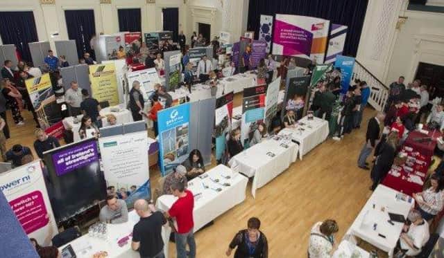 A previous job fair hosted by Mid and East Antrim Council.