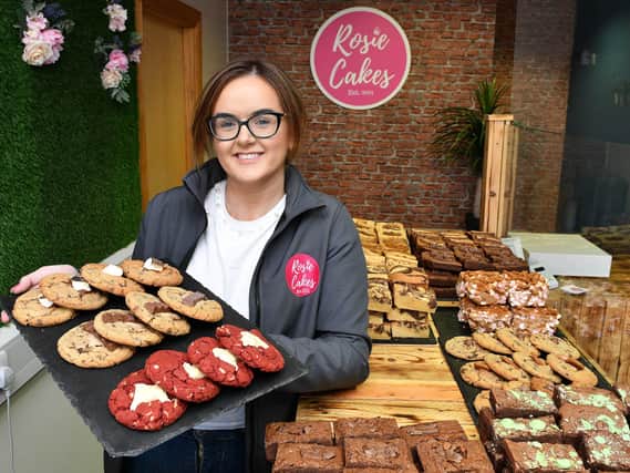 Bakery entrepreneur Rosie Doyle in her Cookstown shop