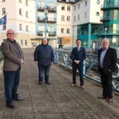 Cllr McDermott pictured with DUP colleagues Ald Billy Ashe, Cllr Gregg McKeen and the Mayor, Cllr Peter Johnston.