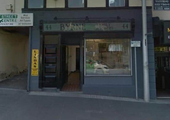 Byrne Family Butchers in Church Place, Lurgan. Photo courtesy of Google.