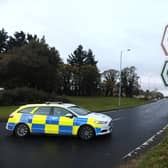 Police not far from the scene of the A1 accident