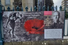 One of the murals of Remembrance in Portadown.