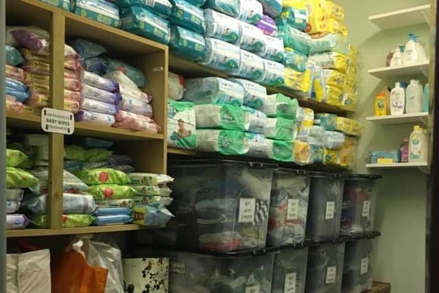 The service provides essential items such as nappies, wipes and toiletries.