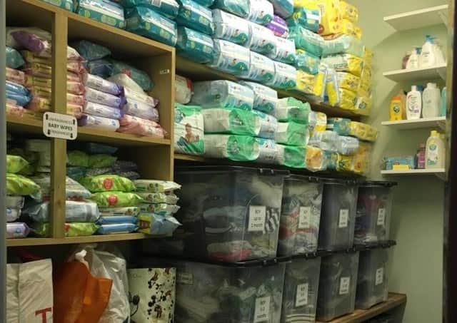 The service provides essential items such as nappies, wipes and toiletries.