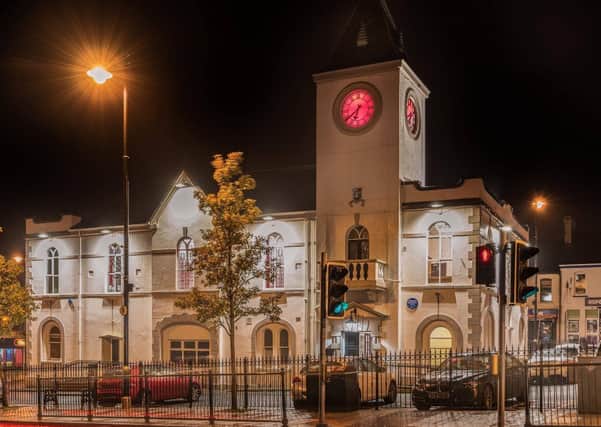 Ballyclare Town Hall will be among the buildings lit up red.