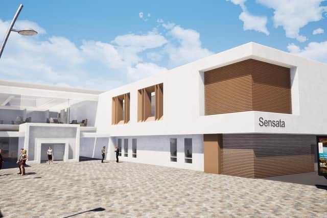 An artist's impression of the proposed facility in Newtownabbey.