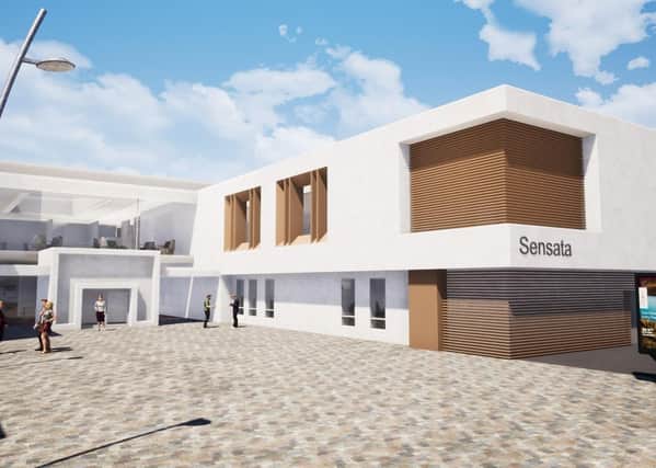 An artist's impression of the proposed facility in Newtownabbey.