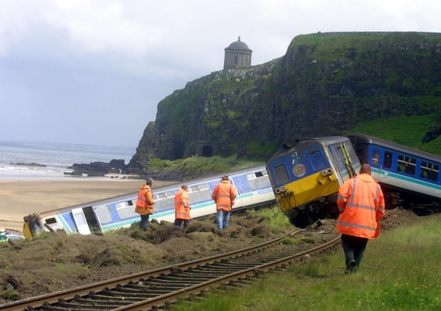 The scene at Downhill near Castlerock, Co Londonderry, in June 2002: Picture: Kevin McAuley