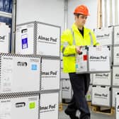 The ‘Almac Pod’ is critical to keeping the vaccine at steady sub-zero temperatures as it is moved across the globe.