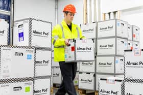 The ‘Almac Pod’ is critical to keeping the vaccine at steady sub-zero temperatures as it is moved across the globe.