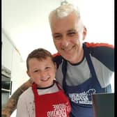 David Simpson with grandson, Jay.
