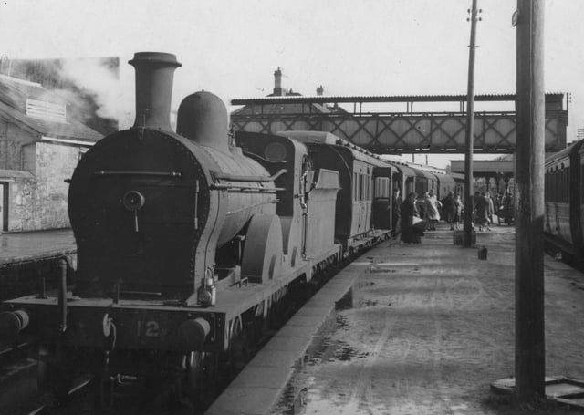 A GNR engine at Omagh station