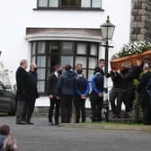 The funeral of Tony Doherty takes place at St Patrick's, Banbridge. He was the third member of his family to die from the virus within the space of two weeks.
 His mother Angela Doherty and father Owen Doherty, who lived in Belfast, passed away within three days of each other.

Photo by Matt Mackey / Press Eye.