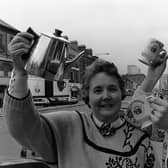 Jean McKillen, left, and Georgina Graham keep the pot warm for visitors to Unlimited Refills, a Christian coffee shop which opened in October 1989 on Great Victoria Street in Belfast to combat “the boozy pubs and clubs of the city's 'Golden Mile'”. Stephen Gilmore, a member of the organising committee behind Unlimited Refills told the News Letter: “We are offering people a better environment than the pub, one free of the influence of alcohol and one promoting a friendly atmosphere.” Picture: News Letter archives
